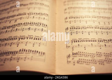 Musik-Noten Stockfoto