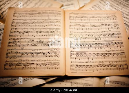Musik-Noten Stockfoto