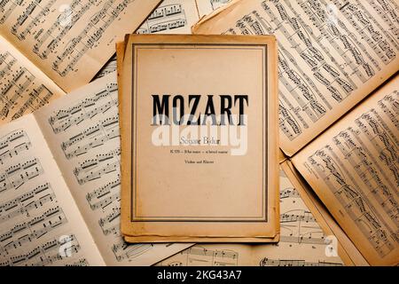 Musik-Noten Stockfoto