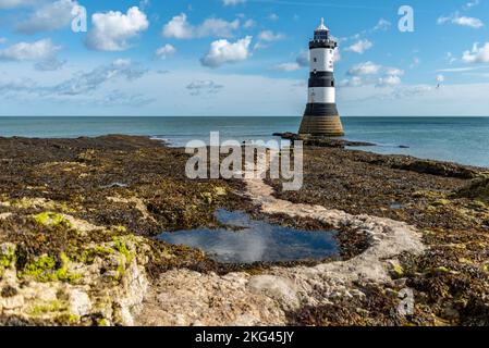 Penmon Point Lighthouse Stockfoto