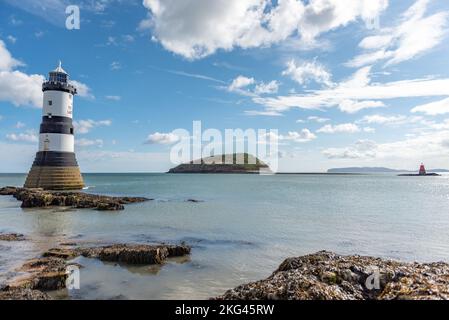 Penmon Point Lighthouse Stockfoto