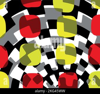 Moderner abstrakter geometrischer Hintergrund. Kreative Kunstwerke. Stilvolle Textur, für Broschüre, Poster, Collage, Banner, Webdesign und Seitenumschläge Stock Vektor