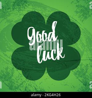 Viel Glück. Alles gute zum St. Patrick's Day. März 17. Vektorgrafik, flaches Design Stock Vektor