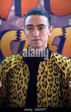 Rom, Italien. 21.. November 2022. Michele Bravi nimmt am 21. November 2022 in Rom, Italien, an der Fotozelle für „Strange World - UN Mondo Misterioso“ Teil. Kredit: dpa/Alamy Live Nachrichten Stockfoto