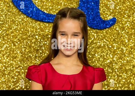 London, Großbritannien. 21. November 2022. Alisha Weir (Matilda) nimmt an der britischen Gala-Vorführung von Roald Dahls ‘Matilda: The Musical’ im Curzon Mayfair Teil. Kredit: Stephen Chung / Alamy Live Nachrichten Stockfoto