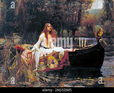 Die Frau von Shalott, 1888, Gemälde von John William Waterhouse Stockfoto