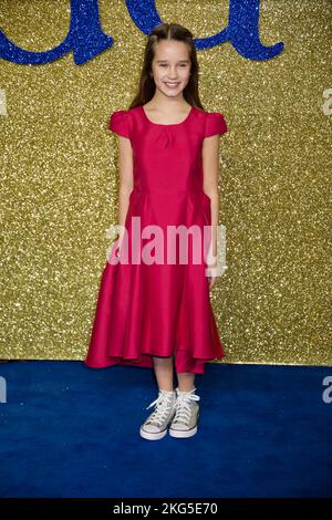 London, Großbritannien. 21.. November 2022. London, Großbritannien. Alisha Weir. Matilda : The Musical UK Gala Screening, Curzon, Mayfair. Kredit: michael melia/Alamy Live Nachrichten Stockfoto