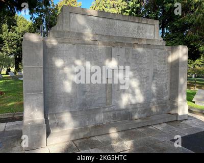 Dublin, Irland. 5. Oktober 2022. 20221005 - der Commonwealth Plot erinnert an 166 Bestattungen des Großen Krieges und 41 des Zweiten Weltkriegs auf dem Friedhof von Glasnevin in Dublin, Irland. (Bild: © Chuck Myers/ZUMA Press Wire) Stockfoto