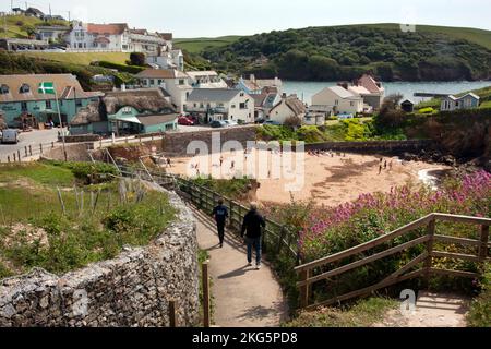 Hoffnung-Bucht, Devon, England Stockfoto