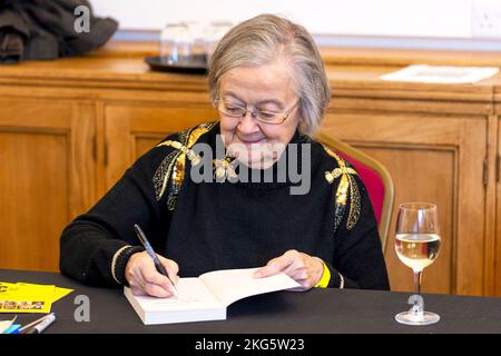 Lady Brenda Hale auf dem Cambridge Literary Festival in der Cambridge Union Stockfoto