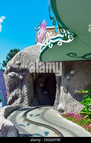 Alice im Wunderland Attraktion, Disneyland Stockfoto