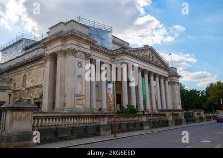 Das Fitzwilliam Museum ist ein Kunstmuseum der University of Cambridge in der Trumpington Street im Zentrum von Cambridge, England, Großbritannien. Stockfoto