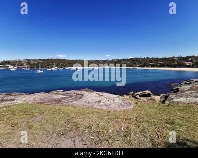 22. November 2022 - Balmoral Beach, NSW, Australien: Wunderschöne Aussicht Balmoral Beach Stockfoto