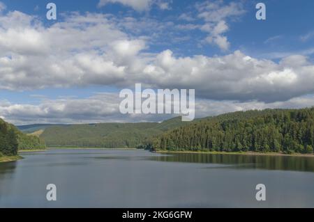 Soesetalsperre Reservoir, Harz Gebirge, Deutschland Stockfoto