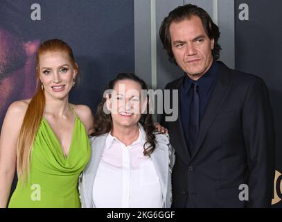 Los Angeles, USA. 21.. November 2022. Jessica Chastain, Georgette Jones & Michael Shannon bei der Premiere von „George and Tammy“ in den Goya Studios, Hollywood. Bildquelle: Paul Smith/Alamy Live News Stockfoto