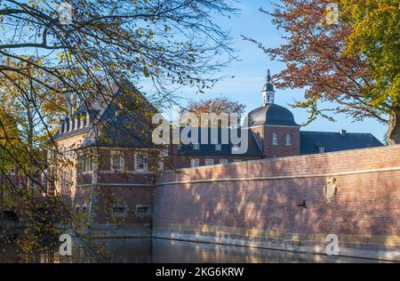 Das historische Wahrzeichen von Ahaus: Schloss Ahaus. Europäische und deutsche Architektur. Ahaus in Deutschland Stockfoto