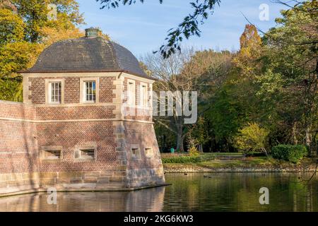 Das historische Wahrzeichen von Ahaus: Schloss Ahaus. Europäische und deutsche Architektur. Ahaus in Deutschland Stockfoto