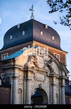 Das historische Wahrzeichen von Ahaus: Schloss Ahaus. Europäische und deutsche Architektur. Ahaus in Deutschland Stockfoto