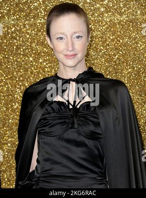 21. Nov 2022 - London, England, UK - Andrea Riseborough besucht Roald Dahls Matilda: The Musical Gala Screening, Curzon Mayfair Stockfoto