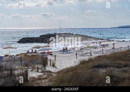 Levante Beach, Formentera, Balearen, Spanien Stockfoto