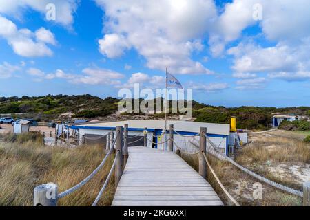 Levante Beach, Formentera, Balearen, Spanien Stockfoto