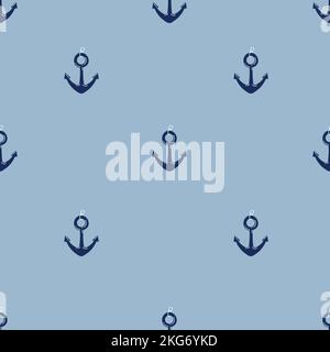 Die nahtlose Vektor Muster mit Anker. Nahtlose Muster für Tapeten verwendet werden können, musterfüllungen, Webseite Hintergrund, Oberflächenstrukturen. Stock Vektor