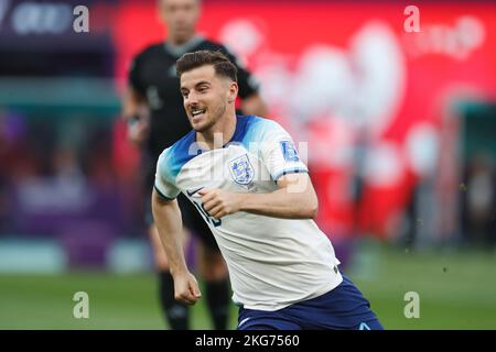 Mason Mount (eng), 21. NOVEMBER 2022 - Fußball / Fußball : FIFA World Cup Qatar 2022 Gruppenspiel der Gruppe B zwischen England 6-2 Iran im Khalifa International Stadium in Al Rayyan, Katar. (Foto von Mutsu Kawamori/AFLO) Stockfoto