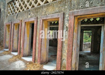 Verlorener Platz in Eleousa. Dorf auf der griechischen Insel Rhodos. Stockfoto