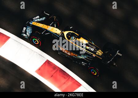 Abu Dhabi, Abu Dhabi. 22.. November 2022. Oscar Piastri (AUS) McLaren MCL36. 22.11.2022. Formula 1 Testing, Yas Marina Circuit, Abu Dhabi, Dienstag. Der Bildnachweis sollte lauten: XPB/Alamy Live News. Quelle: XPB Images Ltd/Alamy Live News Stockfoto