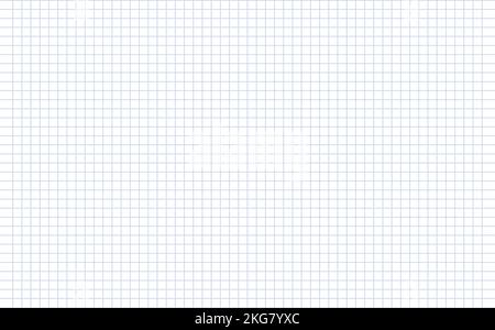 Diagrammpapier. Bedruckbares quadratische Rasterpapier mit horizontalen Farblinien. Geometrischer Hintergrund für Schule, Texturen, Notizbuch, Tagebuch. Realistisches Futter Stock Vektor