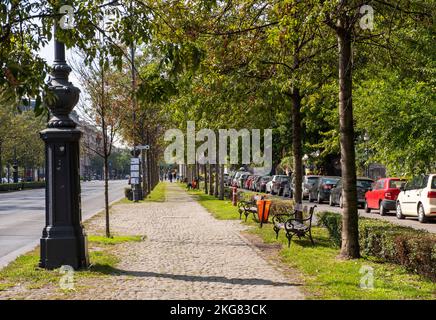 Andrassy Avenue in Budapest Ungarn Europa EU Stockfoto