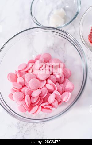 Heiße Schokoladenbomben Stockfoto