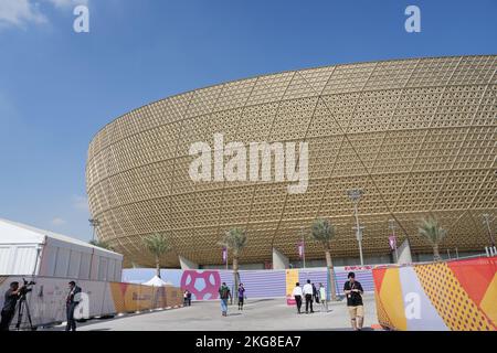 Lusail, Katar. 22.. November 2022. Lusail, Katar. 22.. November 2022. Lusail Stadium Fußball/Fußball: FIFA Fußball-Weltmeisterschaft Katar 2022 Gruppe-C-Spiel zwischen Argentinien 1-2 Saudi-Arabien im Lusail Stadium in Lusail, Katar . Quelle: Naoki Morita/AFLO SPORT/Alamy Live News Quelle: Aflo Co. Ltd./Alamy Live News Stockfoto