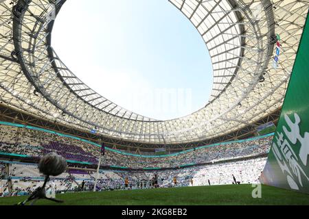 Lusail, Katar. 22.. November 2022. Lusail, Katar. 22.. November 2022. Lusail Stadium Fußball/Fußball: FIFA Fußball-Weltmeisterschaft Katar 2022 Gruppe-C-Spiel zwischen Argentinien 1-2 Saudi-Arabien im Lusail Stadium in Lusail, Katar . Quelle: Naoki Morita/AFLO SPORT/Alamy Live News Quelle: Aflo Co. Ltd./Alamy Live News Stockfoto