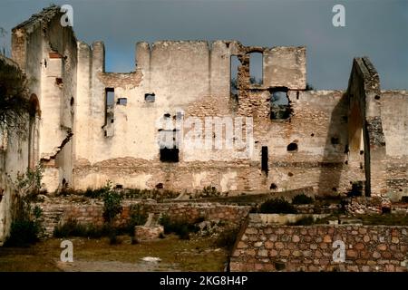 Mexiko, Pozos, verlassene alte Silberminenstadt Stockfoto