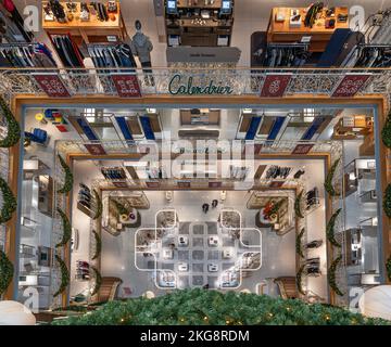 La Samaritaine Kaufhaus. Innenansicht des Gebäudes Stockfoto