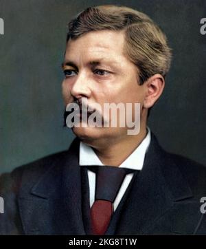 Portrait de Henry Morton Stanley Journaliste du Pays de Galles, explorator de l'Afrique (1841-1904). Photography de 1880. Stockfoto