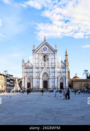 Basilika Santa Croce, Florenz, Italien, November 2022 Stockfoto