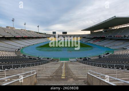 Lluis Companis Olympiastadion, Barcelona Stockfoto