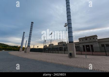 Lluis Companis Olympiastadion, Barcelona Stockfoto