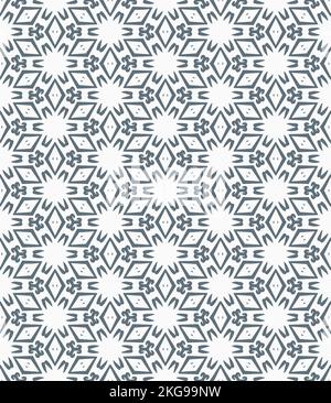 Mehrfarbiger, nahtloser, abstrakter Mustereindruck. Hintergrund und Hintergrund. Mehrfarbig. Farbenfrohes Ornament-Dessin. Farbige Mosaikornamente. Vektorgrafik il Stock Vektor