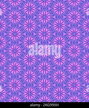 Mehrfarbiger, nahtloser, abstrakter Mustereindruck. Hintergrund und Hintergrund. Mehrfarbig. Farbenfrohes Ornament-Dessin. Farbige Mosaikornamente. Vektorgrafik il Stock Vektor