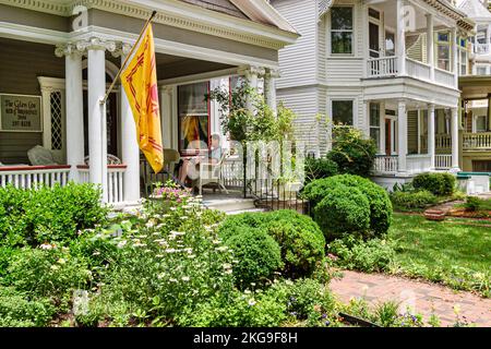 Portsmouth Virginia, Kolonialgeschichte, historische Altstadt, North Street, Glen Coe Bed and Breakfast, Unterkunft, ein zweites Zuhause, Unterkunft, Besucher reisen t Stockfoto