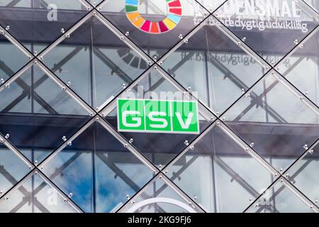 Kopenhagen, Dänemark - 26. Juli 2022: Logo und Zeichen des GSV. Stockfoto