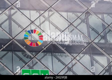 Kopenhagen, Dänemark - 26. Juli 2022: Logo und Zeichen von Verdensmal. Stockfoto