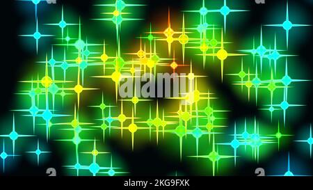 Abstrakte mir-Welle isoliert auf schwarzem Hintergrund. Stockfoto