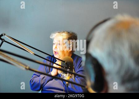 3. Oktober 2016, Ciudad AutÃ³noma de Buenos Aires, Argentinien: Hebe MarÃ-a Pastor de Bonafini (Ensenada, 4. Dezember 1928-La Plata, 20. November 2022), Besser bekannt als Hebe de Bonafini, war eine argentinische Aktivistin, Mitbegründerin des Vereins Mütter der Plaza de Mayo, einer Organisation von Müttern von Gefangenen, die während der letzten zivil-militärischen Diktatur, die Argentinien zwischen 1976 und 1983 regierte, und der Mütter der Plaza de Mayo Foundation verschwanden. (Bild: © Maximiliano Ramos/ZUMA Press Wire) Stockfoto