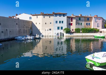 Port-Grimaud, Französische Riviera, Frankreich, Europa Stockfoto