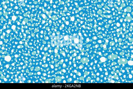 Abstraktes modernes Leopardenmuster. Tiere trendy Hintergrund. Blau und weiß dekorative Vektor Stock Illustration für Druck, Karte, Postkarte Stock Vektor