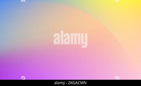 Eine Vektordarstellung eines abstrakten holographischen, verschwommenen Hintergrunds in pastellfarbenen Neontönen Stock Vektor